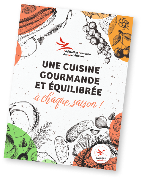 Visuel du livret de recettes de cuisines (Une cuisine gourmande et équilibrée à chaque saison !)